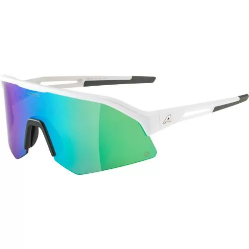 Alpina Sonic Hr Q Sonnenbrille - white matt, q green cat. 3