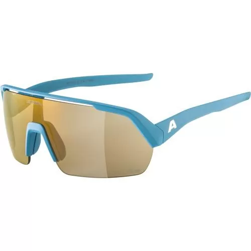 Alpina Turbo Hr Q-Lite Sonnenbrille - smoke-blue matt, gold cat. 2