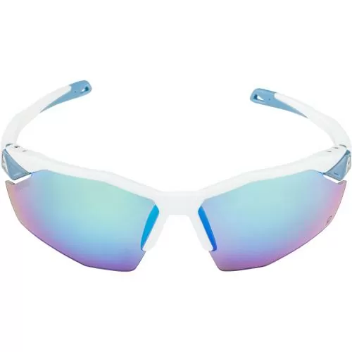 Alpina Twist Six S Hr Q Sonnenbrille - white matt, q mirror blue