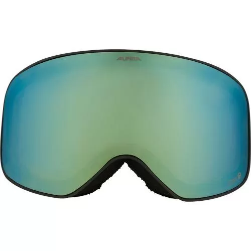 Alpina Slope Q-Lite Skibrille - black matt, green s2