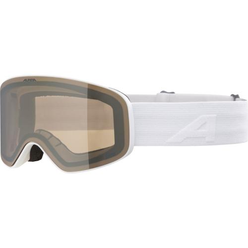 Alpina Fernie Q-Lite Kinder Skibrille - white matt, gold s2