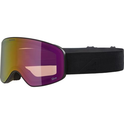 Alpina Fernie Q-Lite Red Kinder Skibrille - black matt, red s2