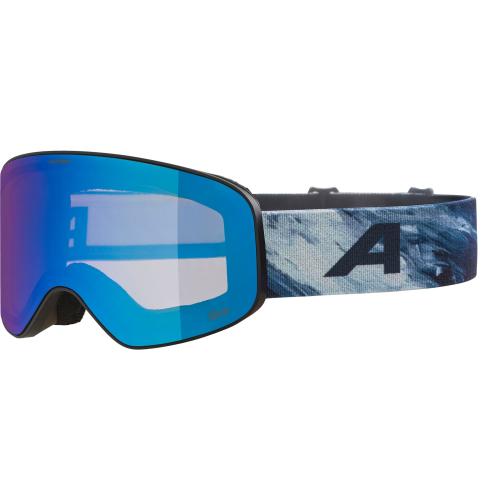 Alpina Ferniet Q-Lite Kinder Skibrille - black-blue mat