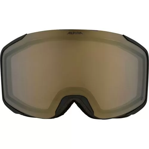 Alpina Taos Q S2 Ski Goggles - black matt, q gold s2
