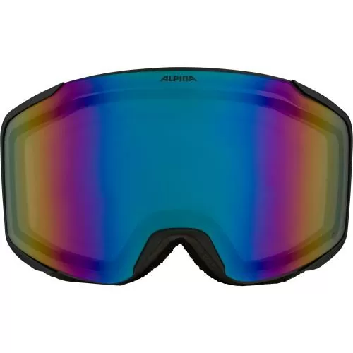Alpina Taos Q Skibrille - black-green matt, q green s2