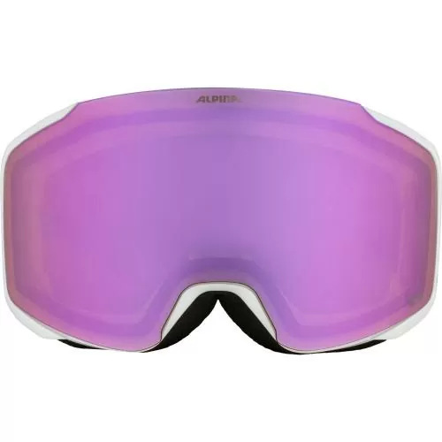 Alpina Taos Q-Lite Skibrille - white-rose matt, rose s2