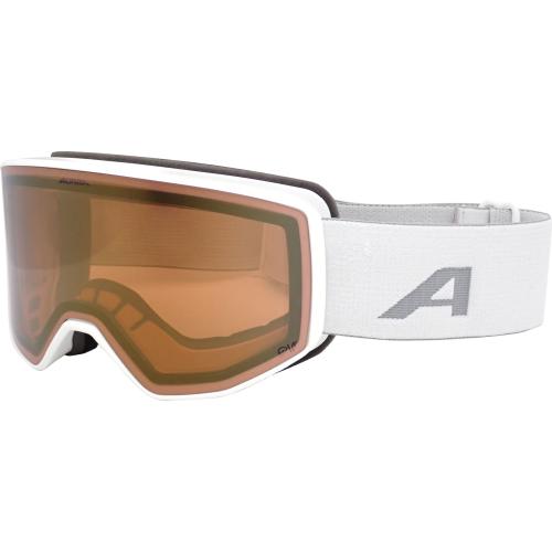 Alpina Venet QV Skibrille - white matt, QV gold s2-3