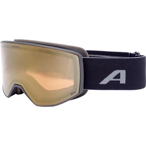 Alpina Venet QV Skibrille - black matt, QV gold s2