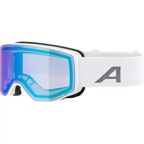 Alpina Venet Q-Lite Ski Goggles - white matt, blue