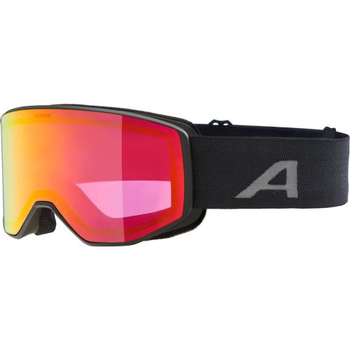 Alpina Venet Q-Lite Skibrille - black matt, red s2
