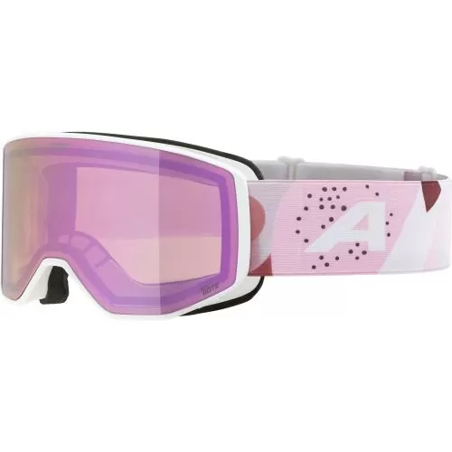 Alpina Venet Q-Lite Skibrille - white-rose matt, rose