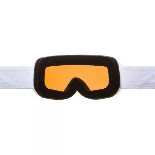 Alpina Scarabeo Jr. Childrens Ski Goggles - white matt, orange s2
