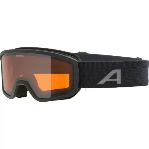 Alpina Scarabeo Jr. Childrens Ski Goggles - black matt, orange s2