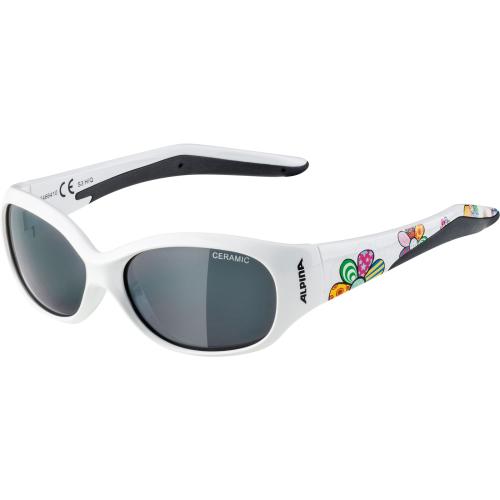 Alpina FLEXXY Kids Sonnenbrillen - white flower black