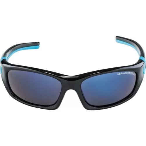 Alpina FLEXXY Teen Sonnenbrillen - black-cyan blue mirror