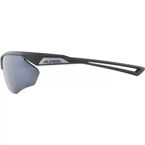 Alpina Nylos Hr Sonnenbrille - midnight-grey matt, silver mirror cat. 3