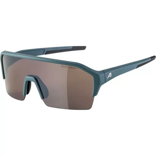 Alpina RAM HR Q-LITE Sonnenbrille - dirt-blue matt, silver mirror