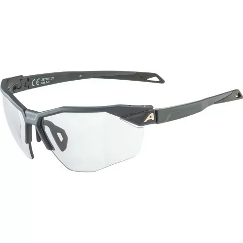 Alpina Twist Six Hr V Sonnenbrille - midnight-grey matt, v black cat. 1-3