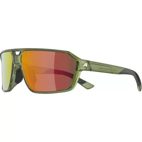 Alpina Swift Sonnenbrille - green-transparent matt, mirror gold cat. 3