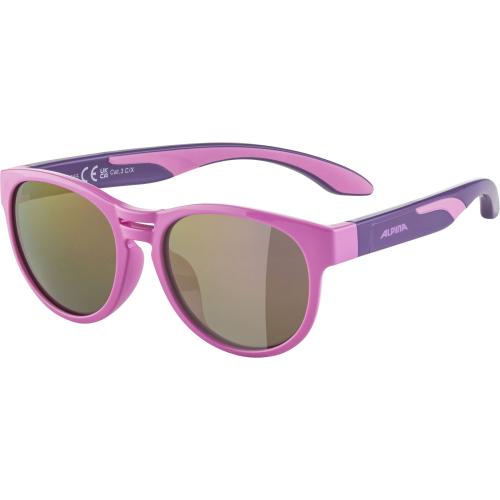 Alpina Jola Kinder Sonnenbrille - pink gloss, pink mirror cat. 3