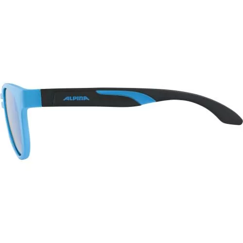 Alpina Jola Kinder Sonnenbrille - blue-black matt, blue mirror cat. 3