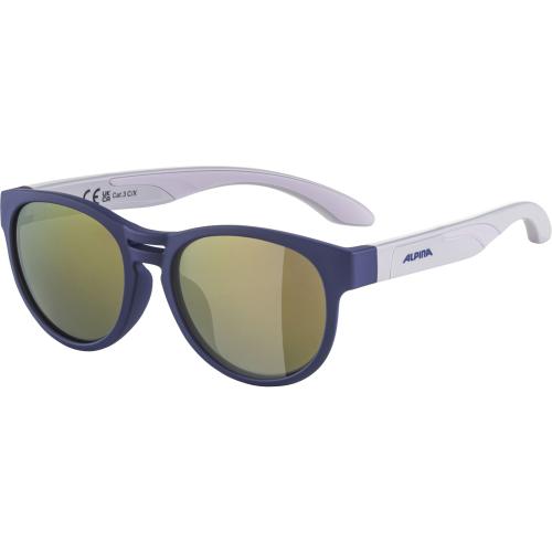 Alpina Jola Kinder Sonnenbrille - blue-rose, gold mirror cat. 3