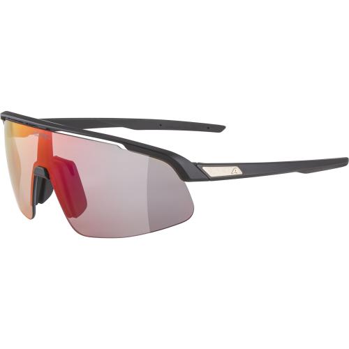 Alpina Turbo Pro S Qv Sonnenbrille - black matt, qv rainbow cat.1-3