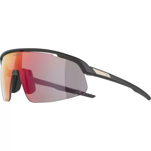Alpina Turbo Pro S Qv Sonnenbrille - black matt, qv rainbow cat.1-3