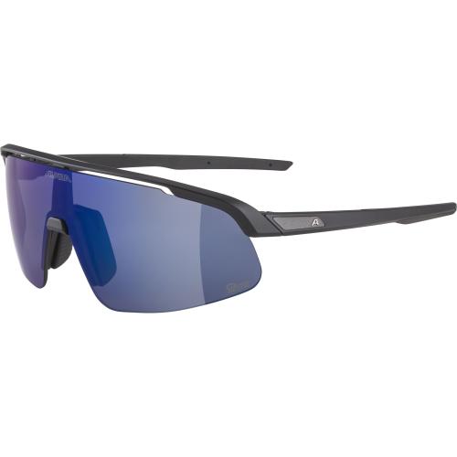 Alpina Turbo Pro S Q-Lite Sonnenbrille - black matt, blue cat.3