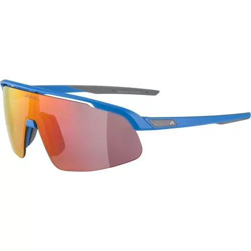 Alpina Turbo Pro Youth Children'S Sunglasses - blue matt, red mirror cat.3