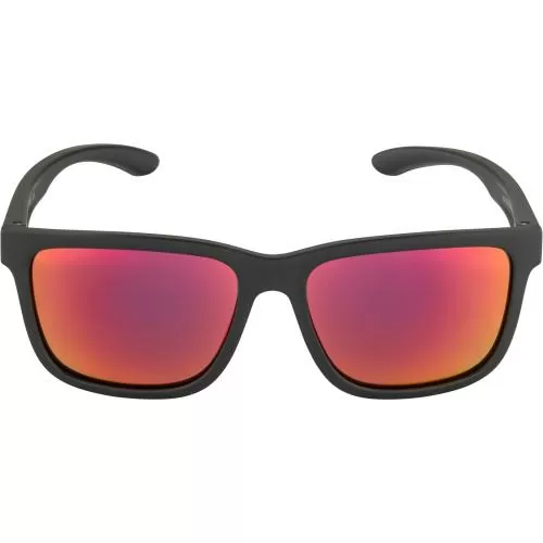 Alpina Burst Sonnenbrille - black matt, red mirror cat. 3