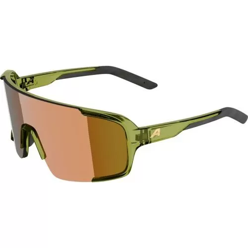 Alpina Lumin Sportbrille - green transparent, gold mirror cat. 3