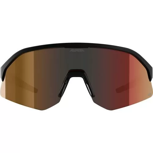 Alpina Sonic Hr M Q-Lite Sports Glasses - black matt, red cat.2