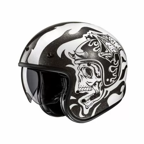 HJC V 31 Jet Helmet - flame mc5