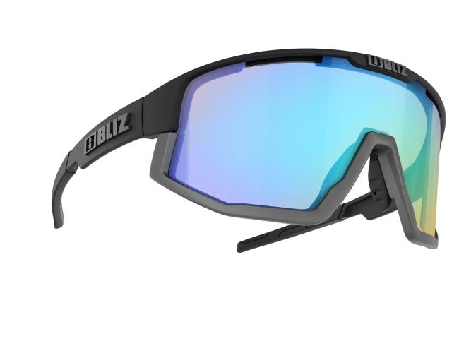 Image of Bliz Sportbrille Fusion Nordic Light - Matt Black - Coral w Blue Multi Cat 1