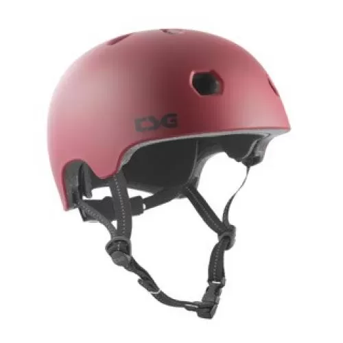 TSG META Velo Helmet - oxblood satin