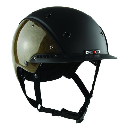 Einzelstück Casco Champ 3 Flachsfaser Reithelm - Schwarz