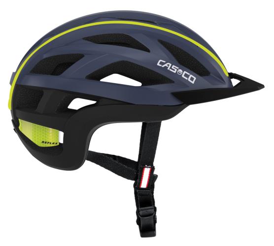 Casco Cuda 2 Velohelm - Blau/Neon Gelb Matt