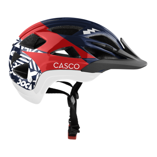 Casco ACTIV NextGen Gordon Liberty Velohelm - blau-rot-ws