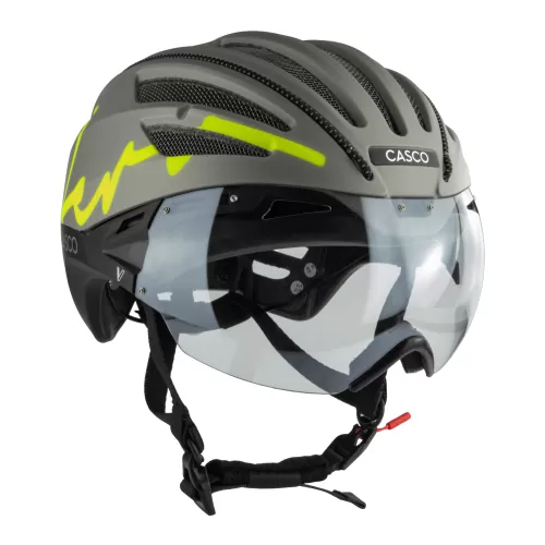 Casco SPEEDairo Aero Firefly Velohelm - silber schwarz