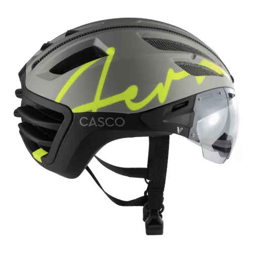 Casco SPEEDairo Aero Firefly Velohelm - silber schwarz