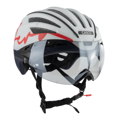 Casco SPEEDairo Aero Liberty Velohelm - weiss-blau-rot