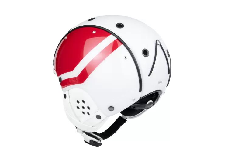 Casco SP-3 Spectre Ruby Skihelm - weiss-rot
