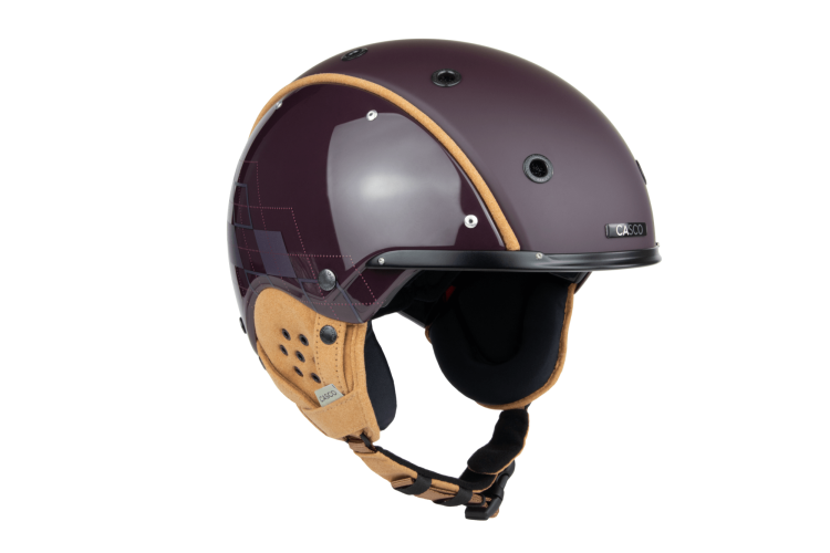 Casco SP-3 Academia Merlot Skihelm - rot-braun