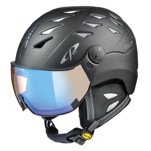 CP Skihelm CUMA Cashmere - sparkling graphite soft touch / Visor Nr.26