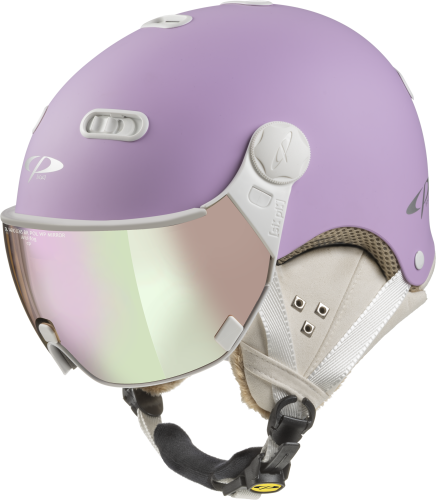 CP Skihelm Women CARACHILLO - lavendel soft touch / Visor Nr.59