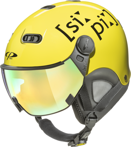 CP Skihelm CARACHILLO XS - flash gold mirror / Visor Nr. 81
