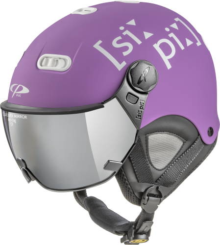 CP Skihelm CARACHILLO XS - viola satinato / Visor Nr. 80