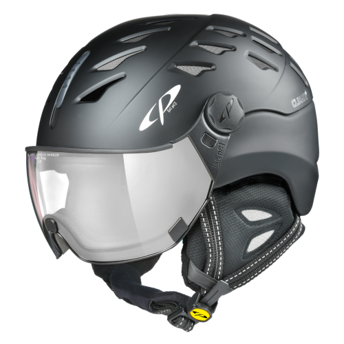 CP Skihelm CUMA - black soft touch/black soft touch / Visor Nr.23