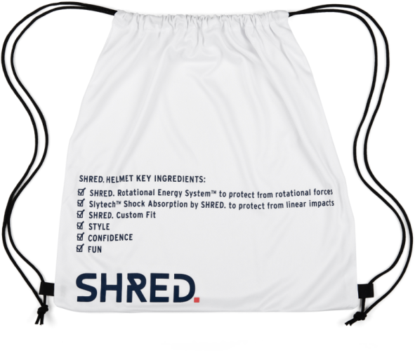 SHRED. HELMET BAG HELMET ACCESSORIES - white